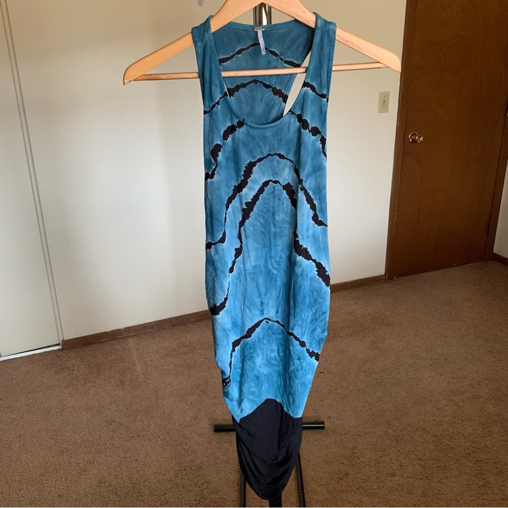 Young Fabulous & Broke Ruched Sides Tie Dye Dress